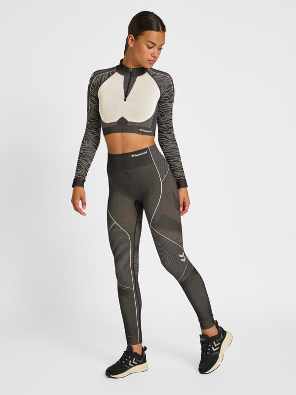 hmlMT MILA SEAMLESS CROP HALF ZIP